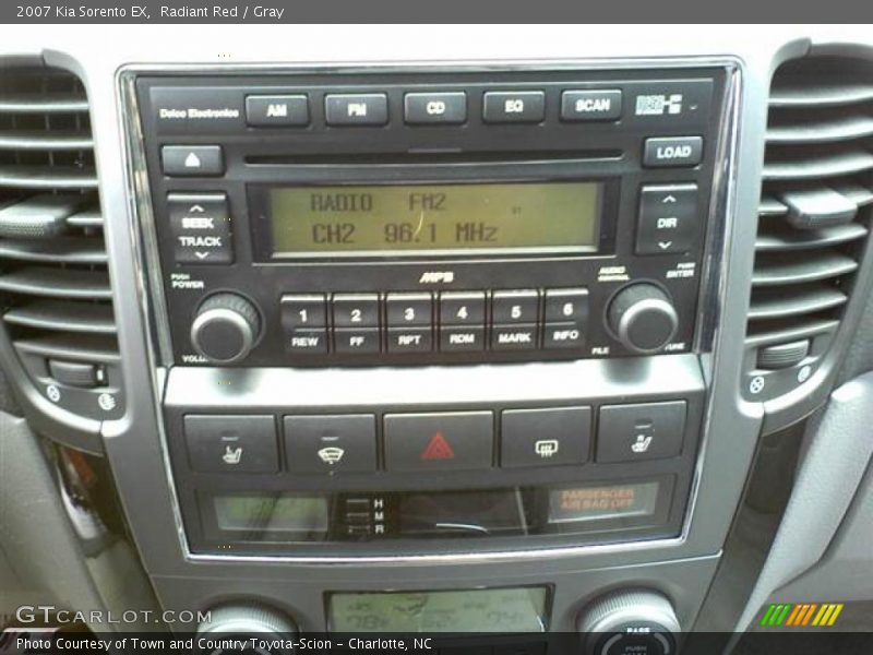 Radiant Red / Gray 2007 Kia Sorento EX