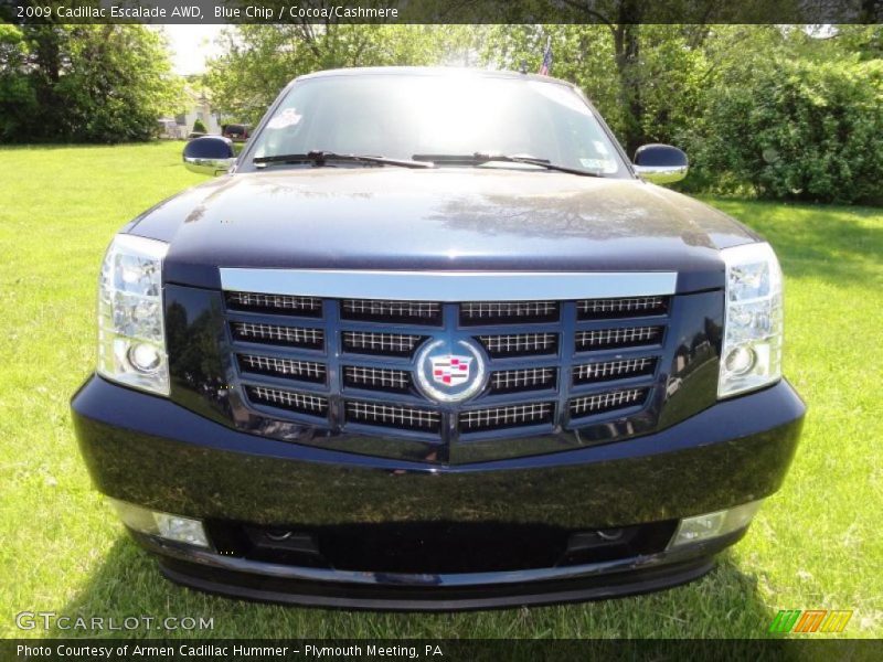 Blue Chip / Cocoa/Cashmere 2009 Cadillac Escalade AWD