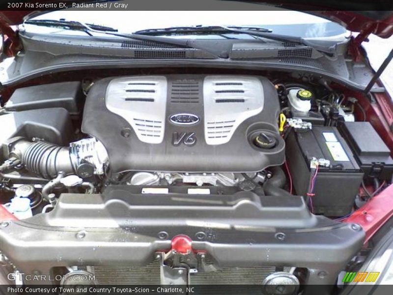 Radiant Red / Gray 2007 Kia Sorento EX
