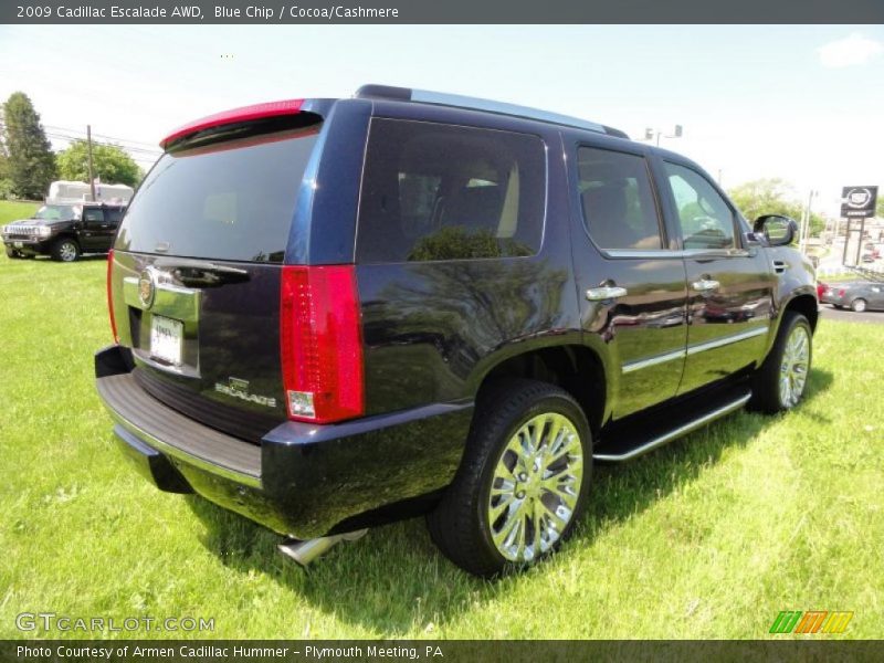 Blue Chip / Cocoa/Cashmere 2009 Cadillac Escalade AWD