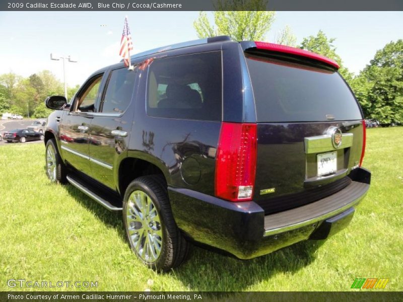 Blue Chip / Cocoa/Cashmere 2009 Cadillac Escalade AWD