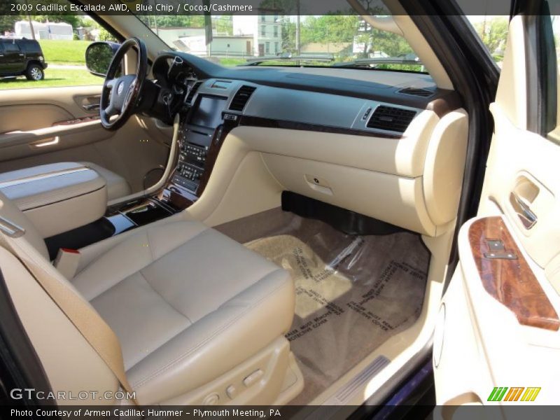 Blue Chip / Cocoa/Cashmere 2009 Cadillac Escalade AWD