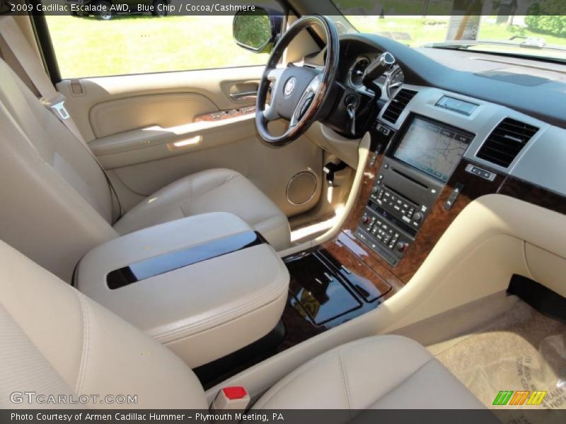Blue Chip / Cocoa/Cashmere 2009 Cadillac Escalade AWD