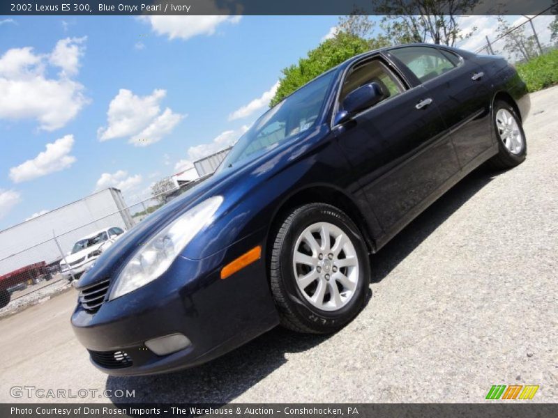 Blue Onyx Pearl / Ivory 2002 Lexus ES 300