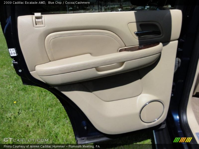 Blue Chip / Cocoa/Cashmere 2009 Cadillac Escalade AWD