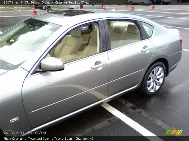 Diamond Graphite Metallic / Wheat 2007 Infiniti M 35x Sedan