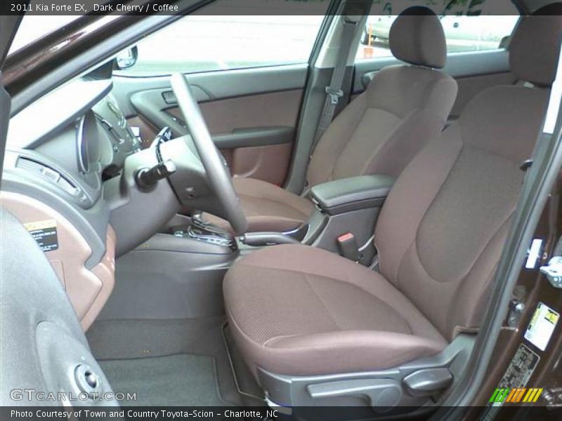  2011 Forte EX Coffee Interior
