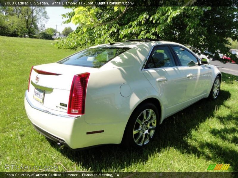 White Diamond Tri-Coat / Light Titanium/Ebony 2008 Cadillac CTS Sedan