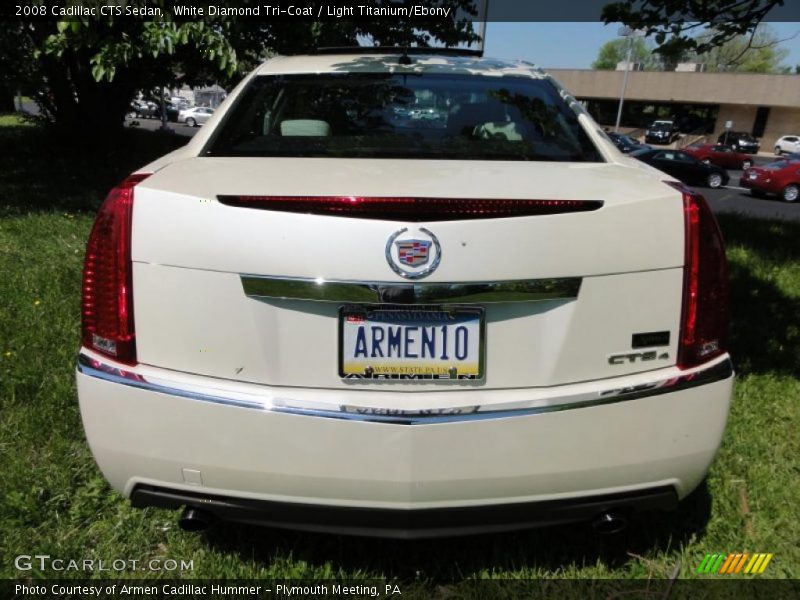 White Diamond Tri-Coat / Light Titanium/Ebony 2008 Cadillac CTS Sedan