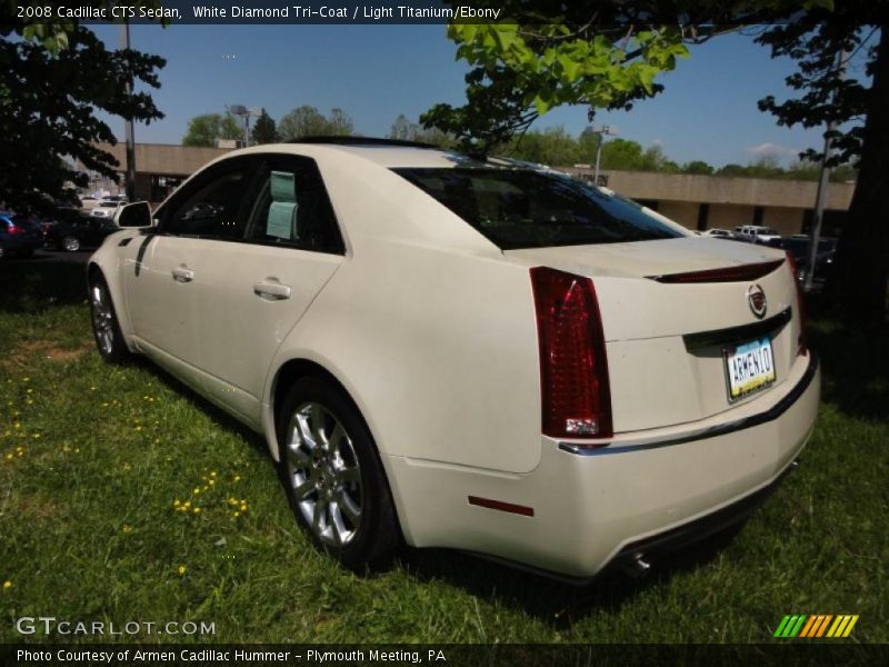 White Diamond Tri-Coat / Light Titanium/Ebony 2008 Cadillac CTS Sedan