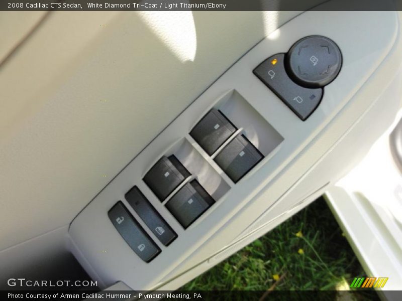 White Diamond Tri-Coat / Light Titanium/Ebony 2008 Cadillac CTS Sedan