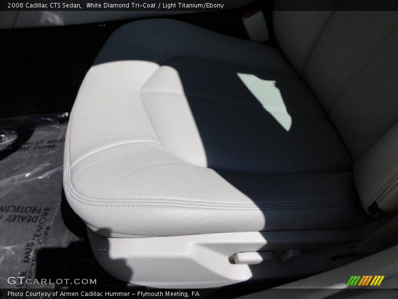 White Diamond Tri-Coat / Light Titanium/Ebony 2008 Cadillac CTS Sedan