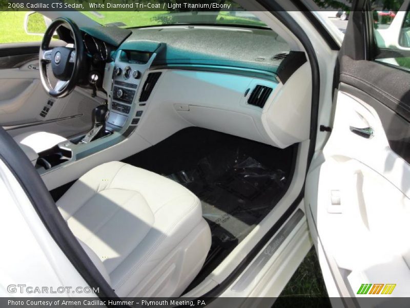 White Diamond Tri-Coat / Light Titanium/Ebony 2008 Cadillac CTS Sedan