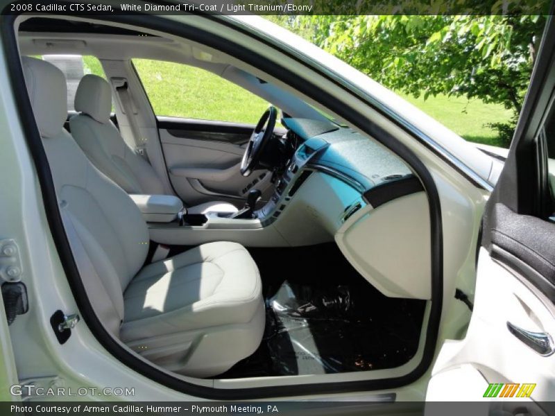 White Diamond Tri-Coat / Light Titanium/Ebony 2008 Cadillac CTS Sedan