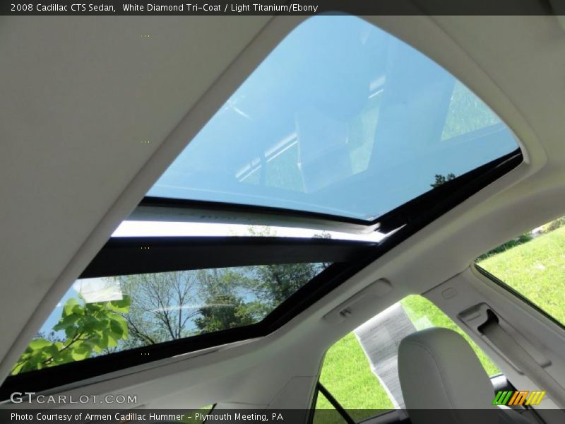 White Diamond Tri-Coat / Light Titanium/Ebony 2008 Cadillac CTS Sedan