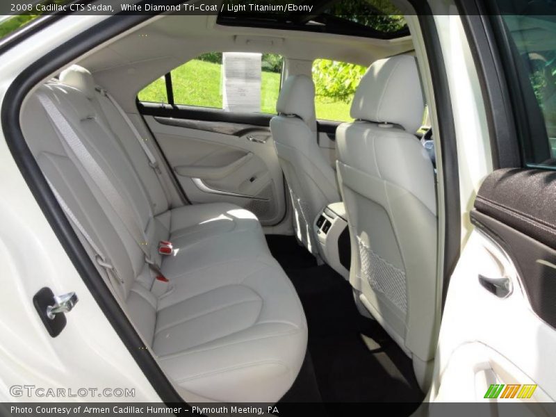 White Diamond Tri-Coat / Light Titanium/Ebony 2008 Cadillac CTS Sedan