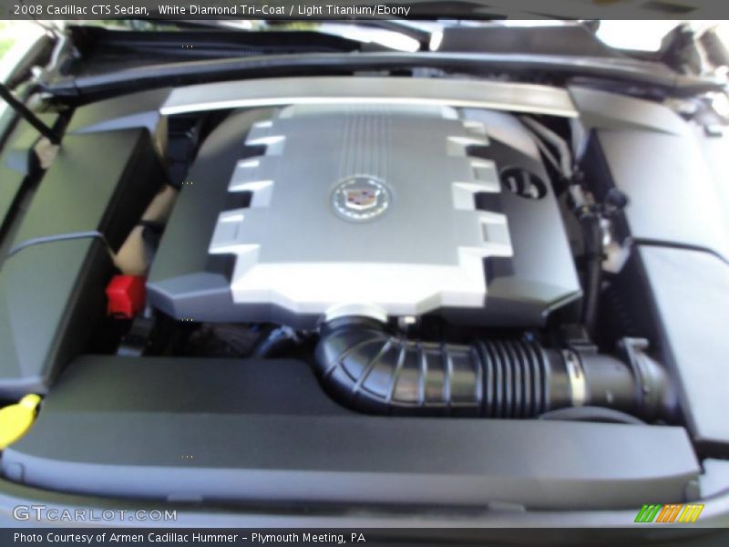 White Diamond Tri-Coat / Light Titanium/Ebony 2008 Cadillac CTS Sedan