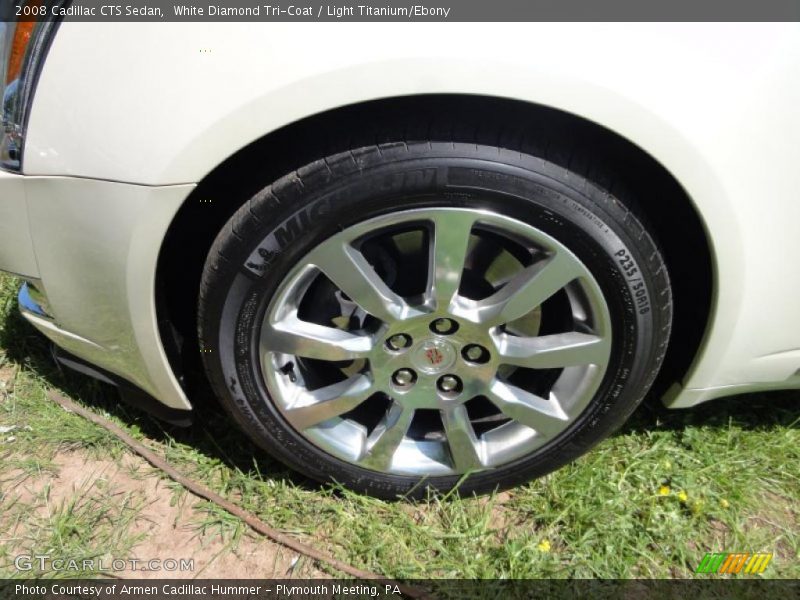 White Diamond Tri-Coat / Light Titanium/Ebony 2008 Cadillac CTS Sedan