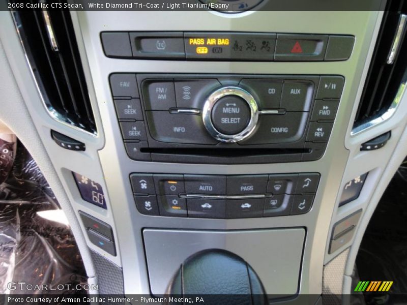 White Diamond Tri-Coat / Light Titanium/Ebony 2008 Cadillac CTS Sedan