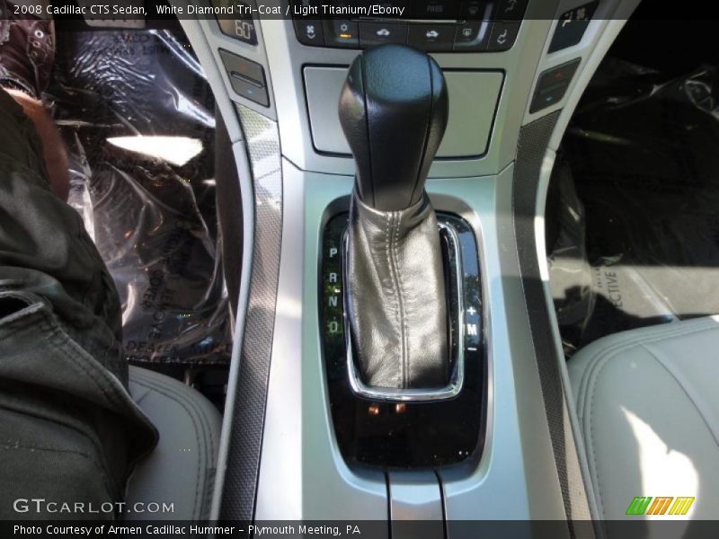 White Diamond Tri-Coat / Light Titanium/Ebony 2008 Cadillac CTS Sedan
