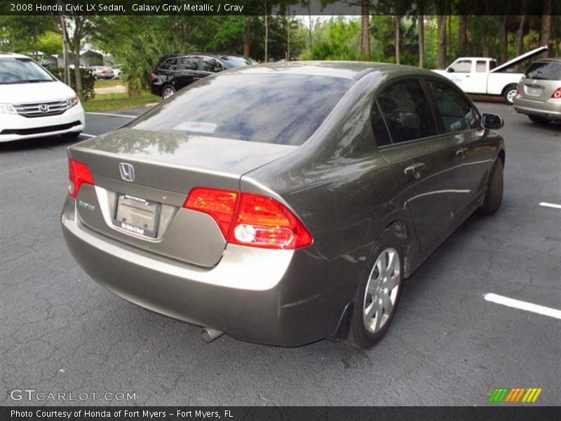 Galaxy Gray Metallic / Gray 2008 Honda Civic LX Sedan