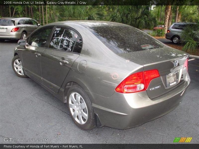 Galaxy Gray Metallic / Gray 2008 Honda Civic LX Sedan