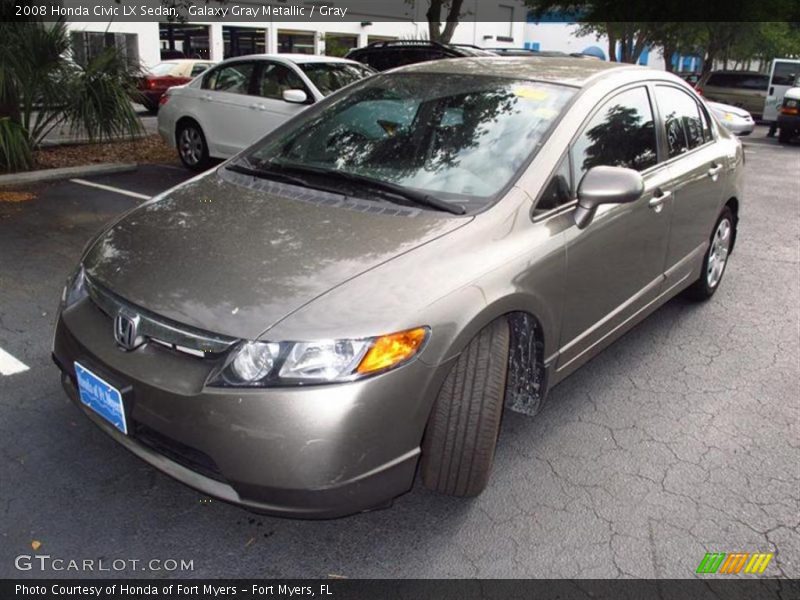 Galaxy Gray Metallic / Gray 2008 Honda Civic LX Sedan
