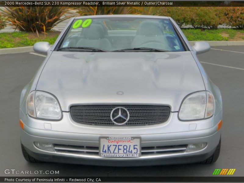 Brilliant Silver Metallic / Oyster/Charcoal 2000 Mercedes-Benz SLK 230 Kompressor Roadster