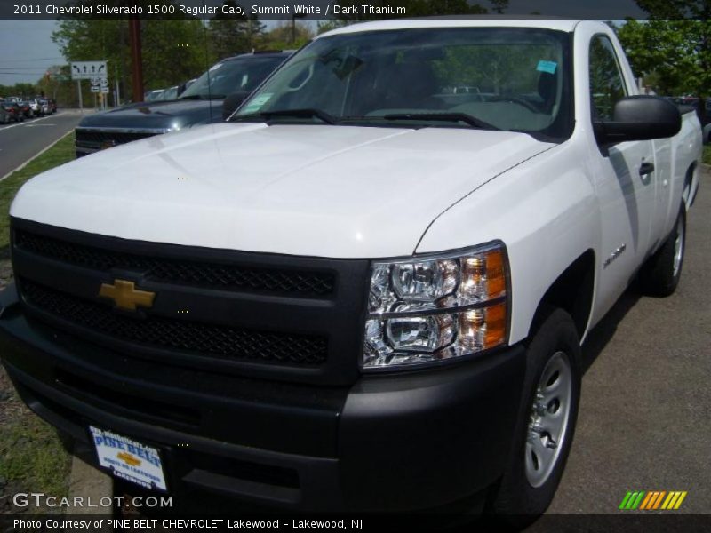 Summit White / Dark Titanium 2011 Chevrolet Silverado 1500 Regular Cab