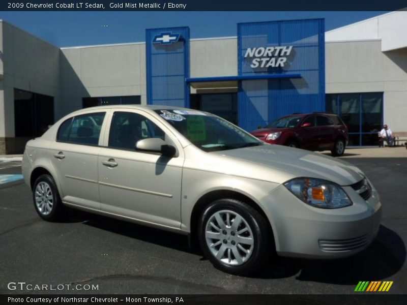 Gold Mist Metallic / Ebony 2009 Chevrolet Cobalt LT Sedan