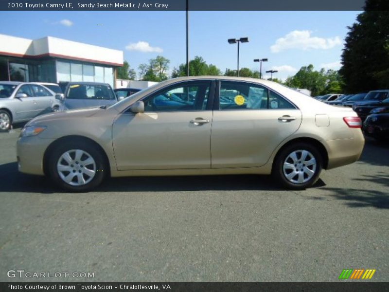 Sandy Beach Metallic / Ash Gray 2010 Toyota Camry LE