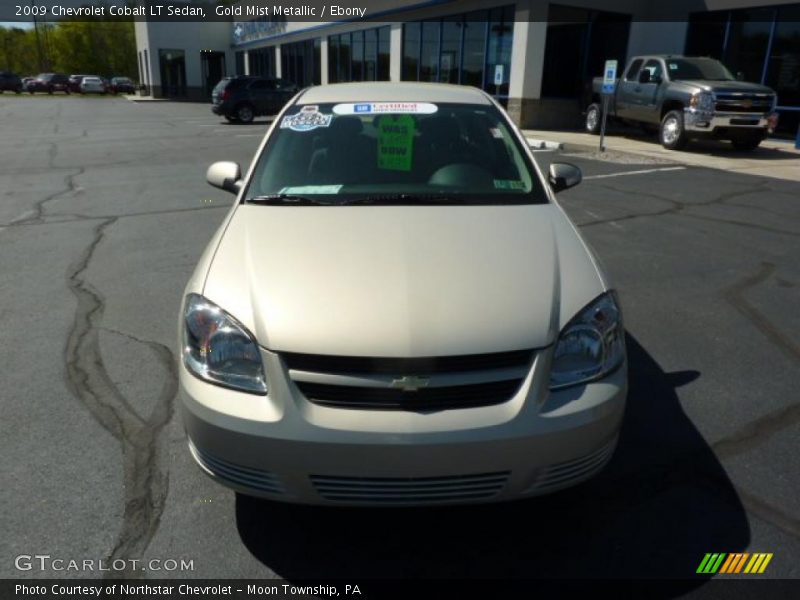 Gold Mist Metallic / Ebony 2009 Chevrolet Cobalt LT Sedan