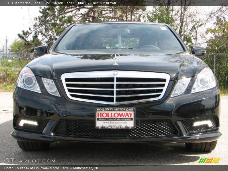 Black / Chestnut Brown 2011 Mercedes-Benz E 350 4Matic Sedan