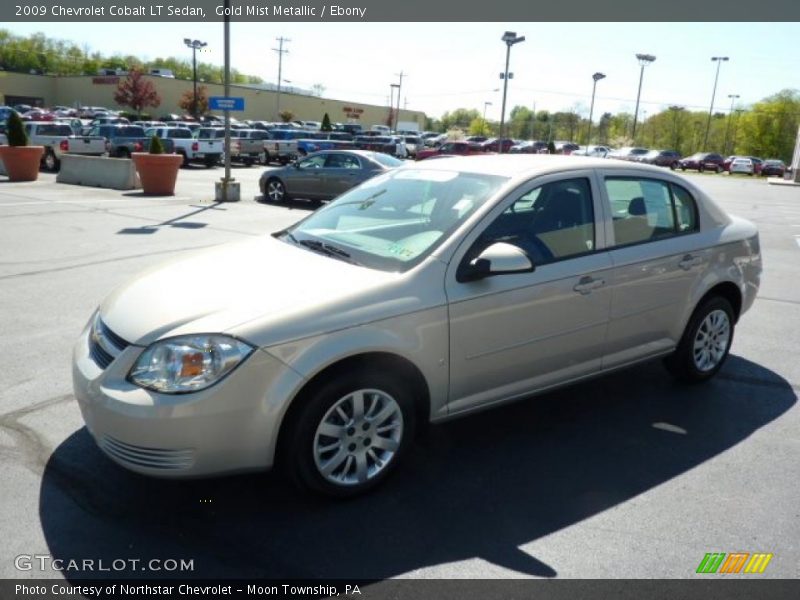Gold Mist Metallic / Ebony 2009 Chevrolet Cobalt LT Sedan