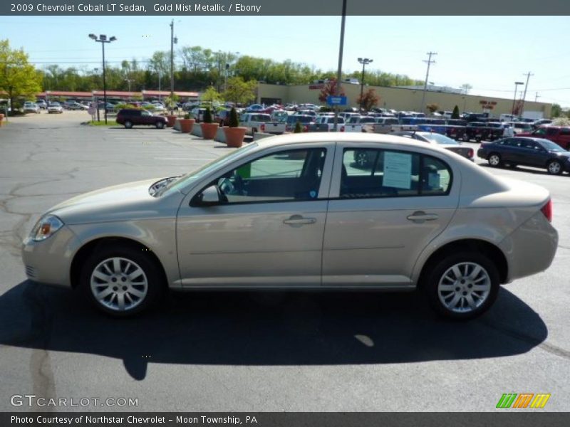 Gold Mist Metallic / Ebony 2009 Chevrolet Cobalt LT Sedan