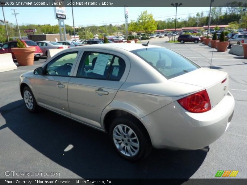Gold Mist Metallic / Ebony 2009 Chevrolet Cobalt LT Sedan