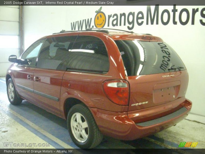 Inferno Red Crystal Pearl / Medium Slate Gray 2005 Dodge Caravan SXT