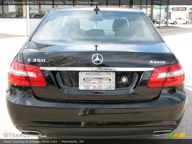 Black / Chestnut Brown 2011 Mercedes-Benz E 350 4Matic Sedan