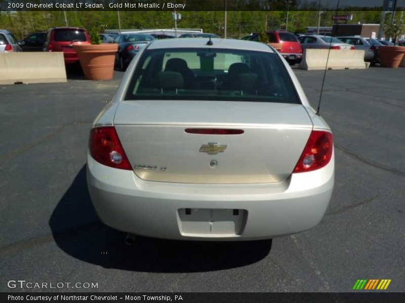 Gold Mist Metallic / Ebony 2009 Chevrolet Cobalt LT Sedan