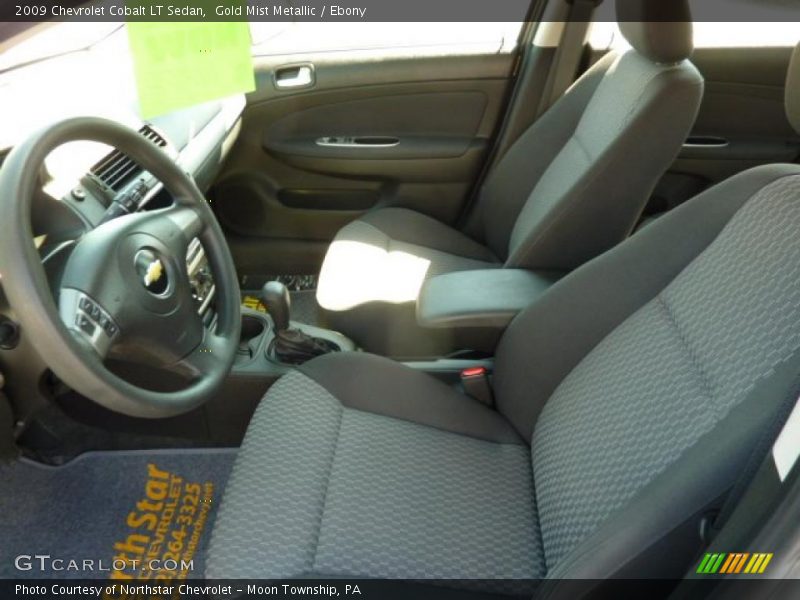 Gold Mist Metallic / Ebony 2009 Chevrolet Cobalt LT Sedan