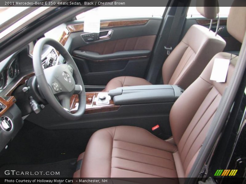 Black / Chestnut Brown 2011 Mercedes-Benz E 350 4Matic Sedan