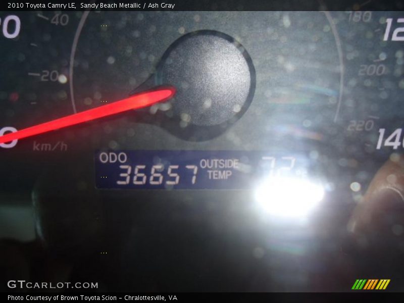 Sandy Beach Metallic / Ash Gray 2010 Toyota Camry LE