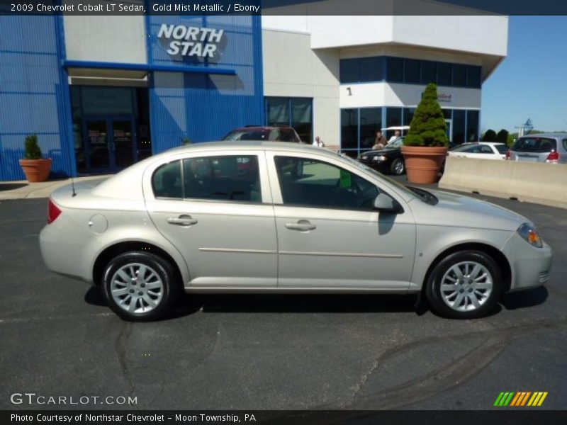 Gold Mist Metallic / Ebony 2009 Chevrolet Cobalt LT Sedan