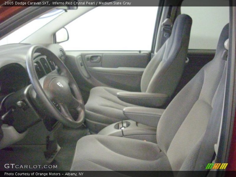 Inferno Red Crystal Pearl / Medium Slate Gray 2005 Dodge Caravan SXT