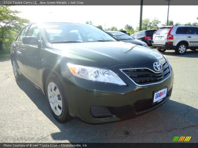 Aloe Green Metallic / Ash Gray 2010 Toyota Camry LE