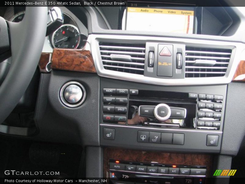 Black / Chestnut Brown 2011 Mercedes-Benz E 350 4Matic Sedan