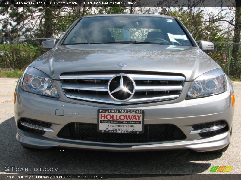 Palladium Silver Metallic / Black 2011 Mercedes-Benz C 300 Sport 4Matic