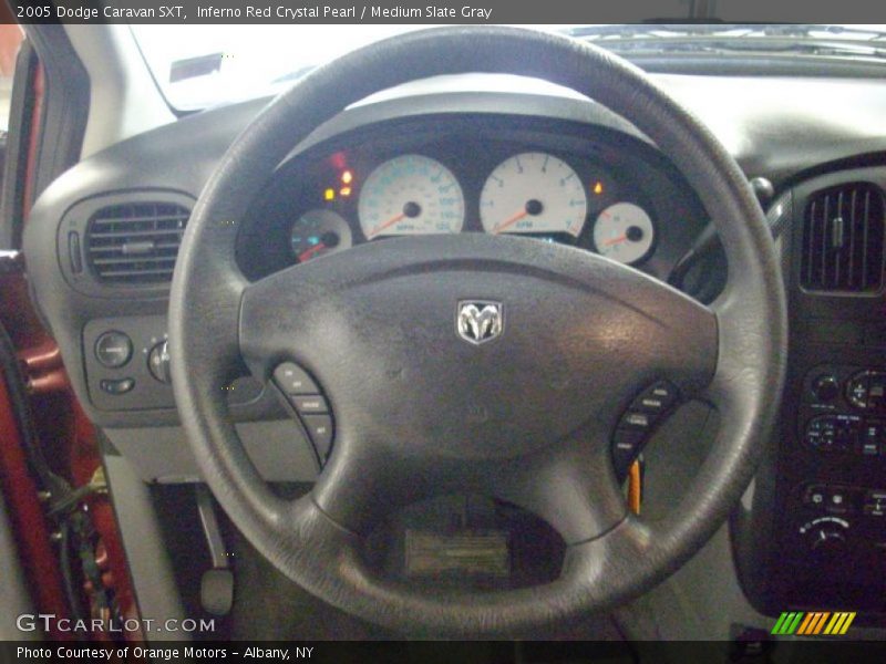 Inferno Red Crystal Pearl / Medium Slate Gray 2005 Dodge Caravan SXT