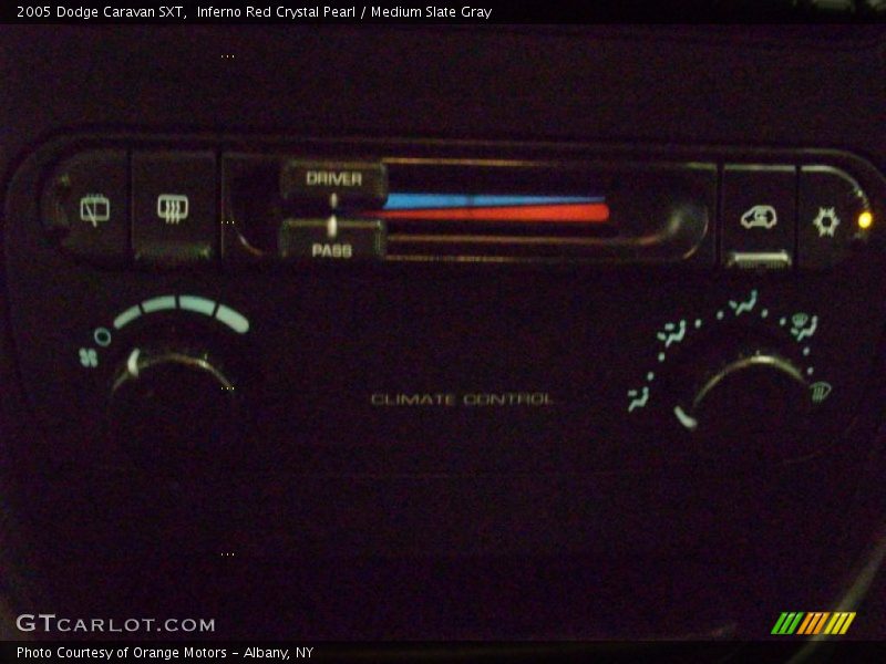 Inferno Red Crystal Pearl / Medium Slate Gray 2005 Dodge Caravan SXT