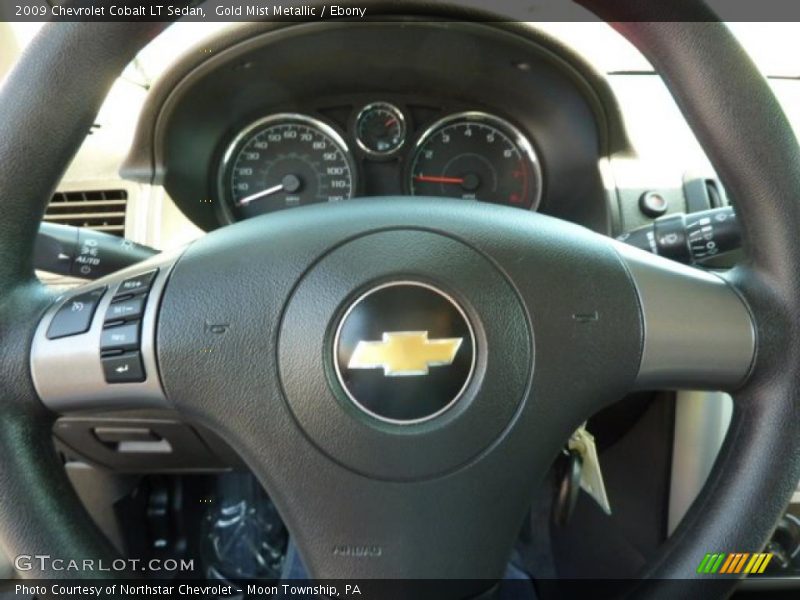 Gold Mist Metallic / Ebony 2009 Chevrolet Cobalt LT Sedan